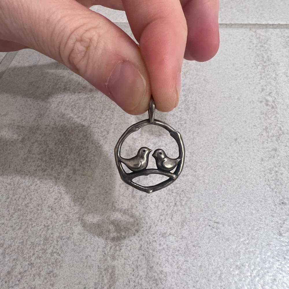James Avery Sterling Silver .925 Love Birds
Pendant - Retired And Rare